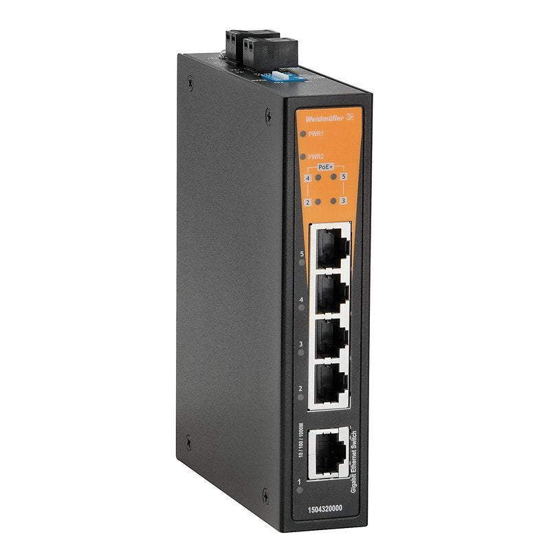 Weidmüller - Netzwerk Switch Schalter IESWBL05T1GT4GTPOE unmanaged PoE