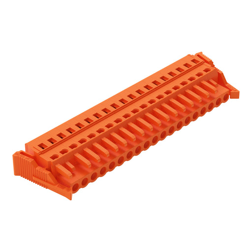 WAGO - Kabelsteckverbinder für Leiterplattensteckverbinder 1-Leiter-Federleiste 231-319/037-000 CAGECLAMP,2,5mm²,or − 10 Stück