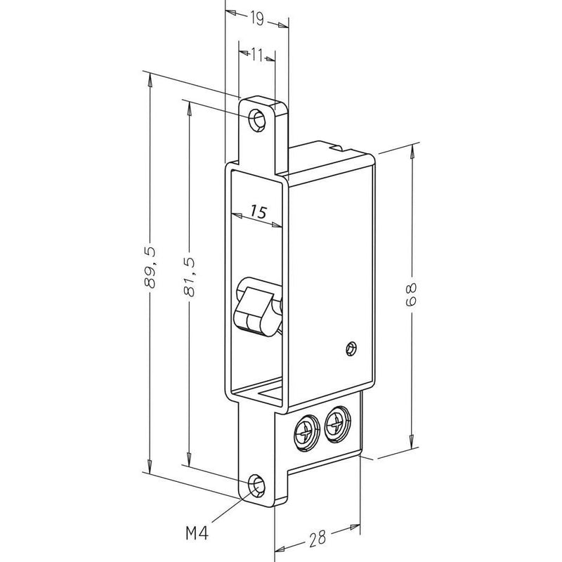 Assa Abloy effeff - Zubehör/Ersatzteile für elektrischen Türöffner Riegelschaltkontakt 875-10-------00