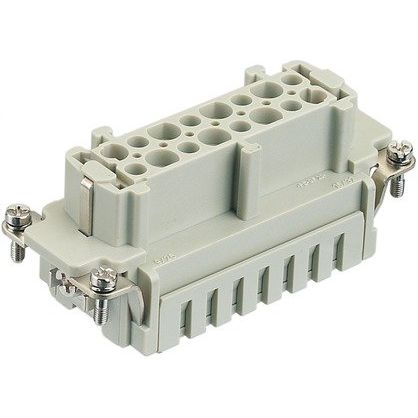 Harting - Kontakteinsatz für Rechtecksteckverbinder Buchseneinsatz 09340062716 HAN 6 HVES-F