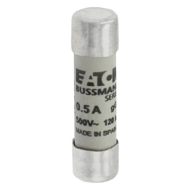 Eaton - Zylindrische Sicherung Sicherungseinsatz C10G0.5 0.5 A, AC 500 V − 10 Stück