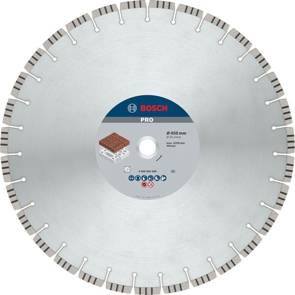 Bosch - Trenn-/Schleifscheibe Diamanttrennscheibe 2608602688 PRO Abrasive