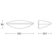Steinel - Decken-/Wandleuchte Sensor-LED-Außenleuchte L 825 SC ANT 3000K 157 x 331 x 95 mm