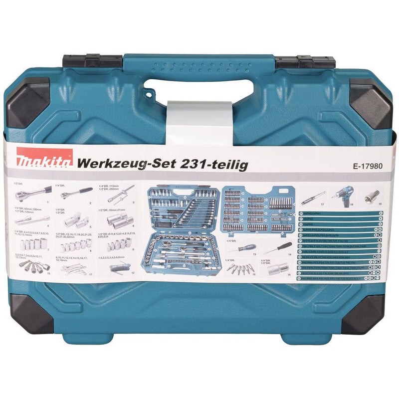 Makita - Werkzeugset Werkzeug-Set 231-tlg. E-17980