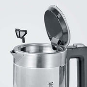 Severin - Wasserkocher Mini-Glas-Wasserkocher WK 3472 eds-geb/sw 0,5L,1100W