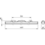 Philips Lighting - Geräteträger für Lichtbandsystem LED-Lichtträger ws 4MX900 #66633199 40S/840 PSDA30L1200