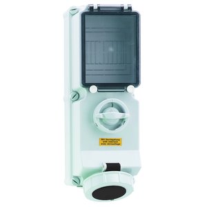 Bals Elektrotech - CEE-Steckdose abschaltbar, abgesichert (IEC 60309) Wandsteckdose abschaltbar 17540 verriegelt abgesich