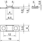 OBO Bettermann - Befestigungsschelle für Kabel/Rohre Zugentlastungsschelle 7901 5 G − 100 Stück