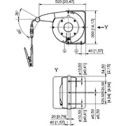 Stahl - Zubehör/Ersatzteile für Niederspannungs-Schalttechnik Erdungszange 247671 mit Aufrollautmatik
