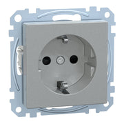 Merten - Steckdose SCHUKO-Steckdose alu MEG2350-0460 Kennz.Computer