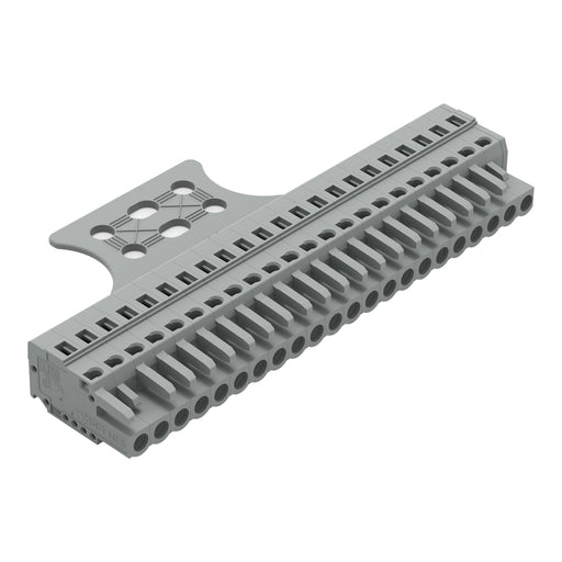 WAGO - Kabelsteckverbinder für Leiterplattensteckverbinder 1-Leiter-Federleiste 231-122/026-000/035- CAGECLAMP,2,5 mm²,gr − 10 Stück