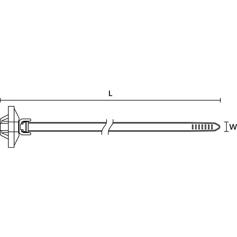 HellermannTyton - Kabelbinder Befestigungsbinder 126-00076(500) 157,6 5,5 mm − 500 Stück