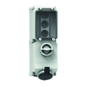 Bals Elektrotech - CEE-Steckdose abschaltbar, abgesichert (IEC 60309) Wandsteckdose abschaltbar 17019 verriegelt abgesich