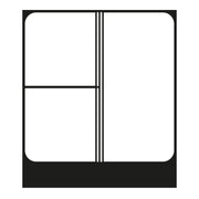 Jung - Abdeckung/Bedienelement für Installationsschalterprogramme Tastensatz 3-fach sw CD 403 TSA SW komplett − 1 Stück