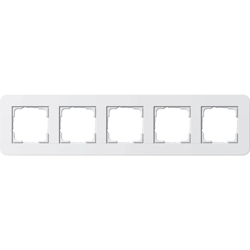 Gira - Abdeckrahmen 5fach 0215410 Reinweiß/Reinweiß