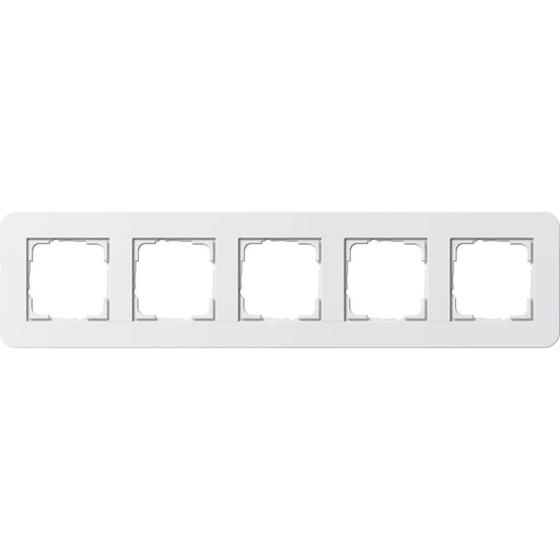 Gira - Abdeckrahmen 5fach 0215410 Reinweiß/Reinweiß