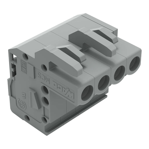 WAGO - Kabelsteckverbinder für Leiterplattensteckverbinder 1-Leiter Federleiste 232-104/026-000 CAGECLAMP 2,5mm²,gr − 100 Stück
