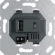 Jung - USB-Spannungsversorgung USB-Ladegerät USB 15 CA SW − 1 Stück
