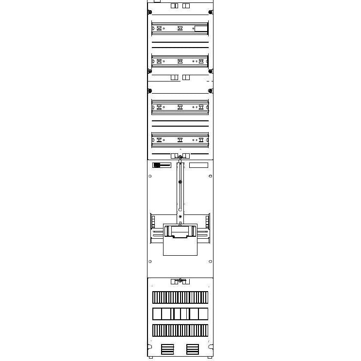 ABN - Zählerfeld Zählerplatz ZV19010 1R, 1V, 5-polig