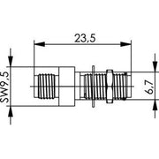 Telegärtner - LWL-Kupplung F-SMA-Kupplung MM 100007052