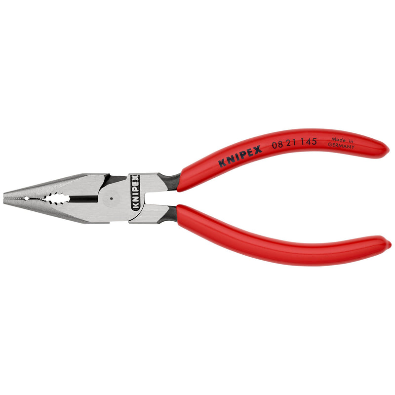 Knipex - Kombizange Spitzkombizange 08 21 145 SB sw atram., 145mm