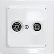 Eltako - Einsatz/Abdeckung für Kommunikationstechnik TV/RF/SAT-Abdeckung TV55E/2-am anthrazit matt