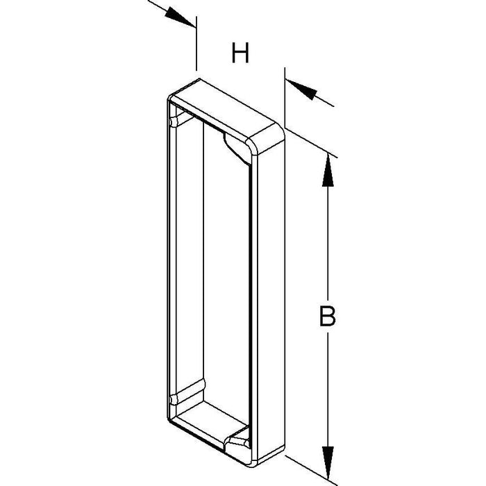 Niedax - Endstück für Leitungsführungskanal Endschutzring LES 60.150 − 10 Stück
