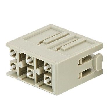 Harting - Kontakteinsatz für Rechtecksteckverbinder Einzelmodul Han LC 09140064701 Stift Polycarbonat − 2 Stück