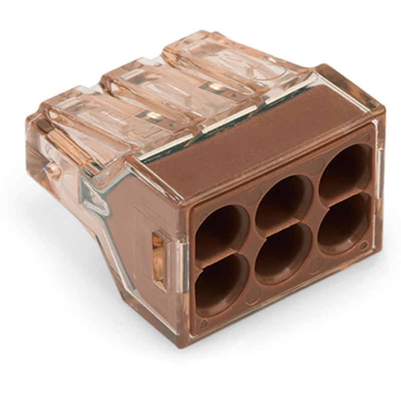 WAGO - Steckklemme Dosenklemme 773-606 4qmm, 6 Leiter − 50 Stück