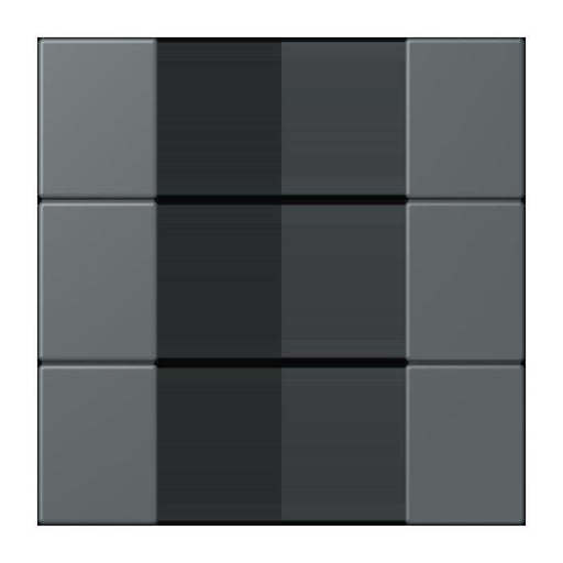 Jung - Abdeckung/Bedienelement für Installationsschalterprogramme Tastensatz 3fach LC 503 TSA 202 gris fonce 31