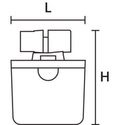 HellermannTyton - Verbindungs-/Übergangsmuffe Gel-Kabelgarnitur Relilight #435-01653 V31.5 U1 PA66V0BK10