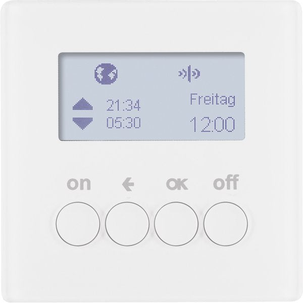 Berker - Bussystem-Zeitschaltuhr KNX-Funk Zeitschaltuhr 85745229 polarweiß samt