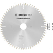 Bosch - Kreissägeblatt PRO Multi Material 2608640446 Kreissägeblatt 216 x
