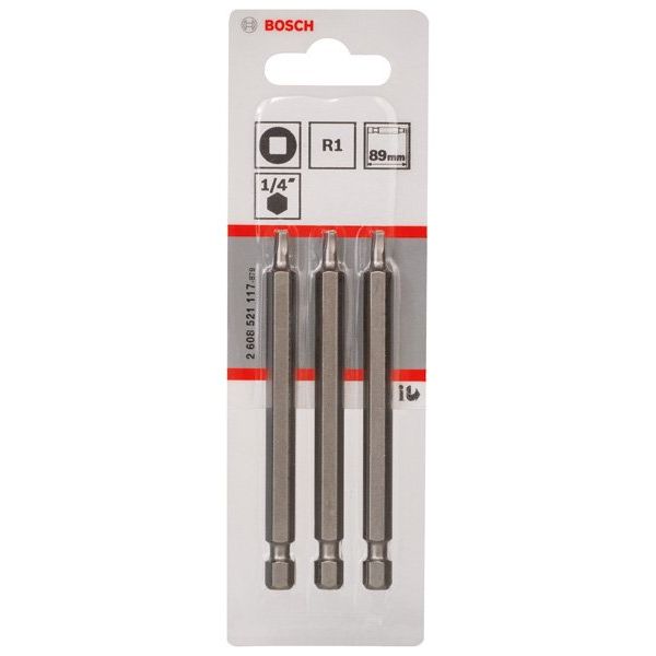 Bosch - Bit Schrauberbit Extra-Hart 2608521117 R1, 89 mm, 3er-Pack