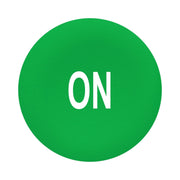 Schneider Electric - Kalotte, Linse Tastenschild Flush 30mm ZBAF341 grün ON − 10 Stück