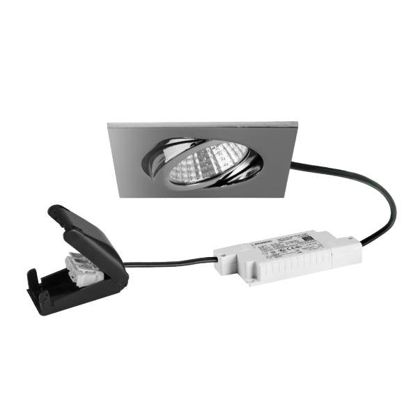 Brumberg Leuchten - Downlight/Strahler/Flutlicht LED-Einbaustrahler 230V 39465023 3000K quadratisch