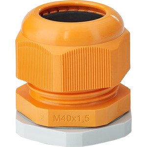 Hensel - Kabelverschraubung Anbau-Kabelstutzen AKMF 40 IP 66, M 40, orange − 10 Stück