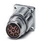 Phoenix Contact - Rundsteckverbinder, feldkonfektionierbar (Industriesteckverbinder) Gerätesteckverbinder ST-17P1N8AWQ00S Vorderwand