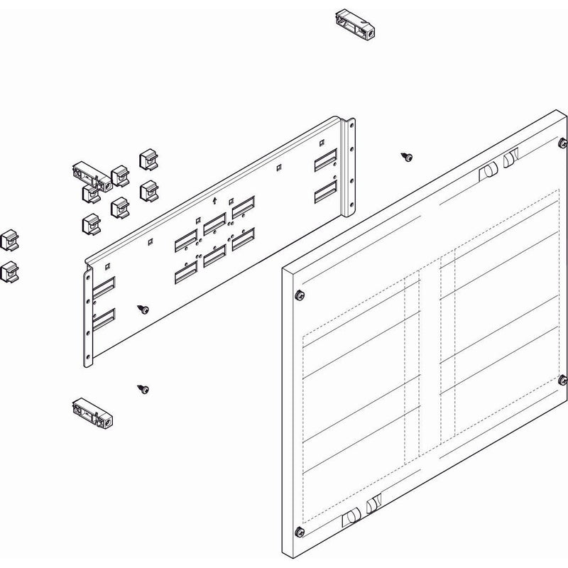 ABN - Verteilerfeld für Installationsverteiler ESPRO-Modul MF23322 flach BxH:500x450mm