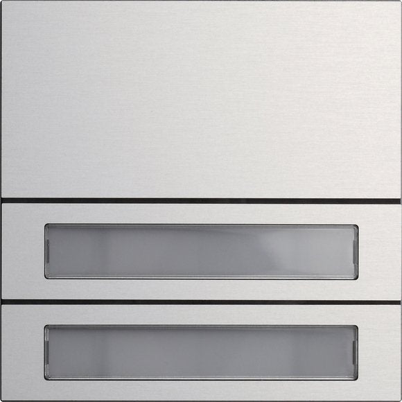 Gira - Funktionsmodul für Türkommunikation Ruftastenmodul 2fach 5532926 Aluminium