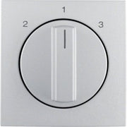Berker - Abdeckung/Bedienelement für Installationsschalterprogramme Zentralstück mit Drehknopf 1084140400 3S B.7 alu