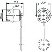 Telegärtner - Staubschutz für Steckverbindungen STX V1 Steckerschutzkappe 100022769