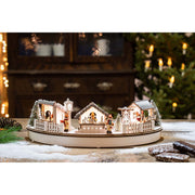 Hellum - Festbeleuchtung LED-Holz Stadt Szenerie 524604 Halbkreis