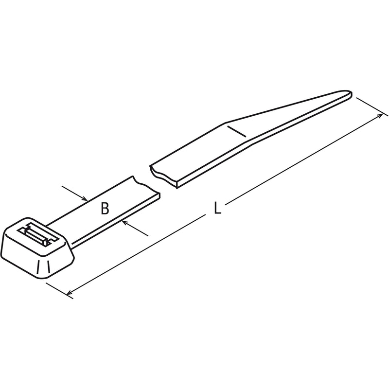 Distrona - Kabelbinder DIS-TY Kabelbinder 2,5x203 DTST0203CNA66V/VE100 natur