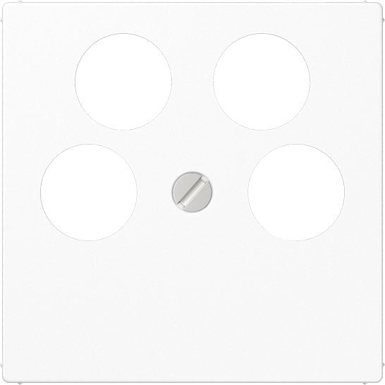 Jung - Einsatz/Abdeckung für Kommunikationstechnik Abdeckung aws A 561-4 SAT2 WW für 4L-SAT-TV-Dose
