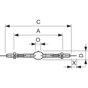 Philips Lighting - Halogen-Metalldampflampe ohne Reflektor Entladungslampe MHN-SA #24183600 2000W/956 400V XW HO