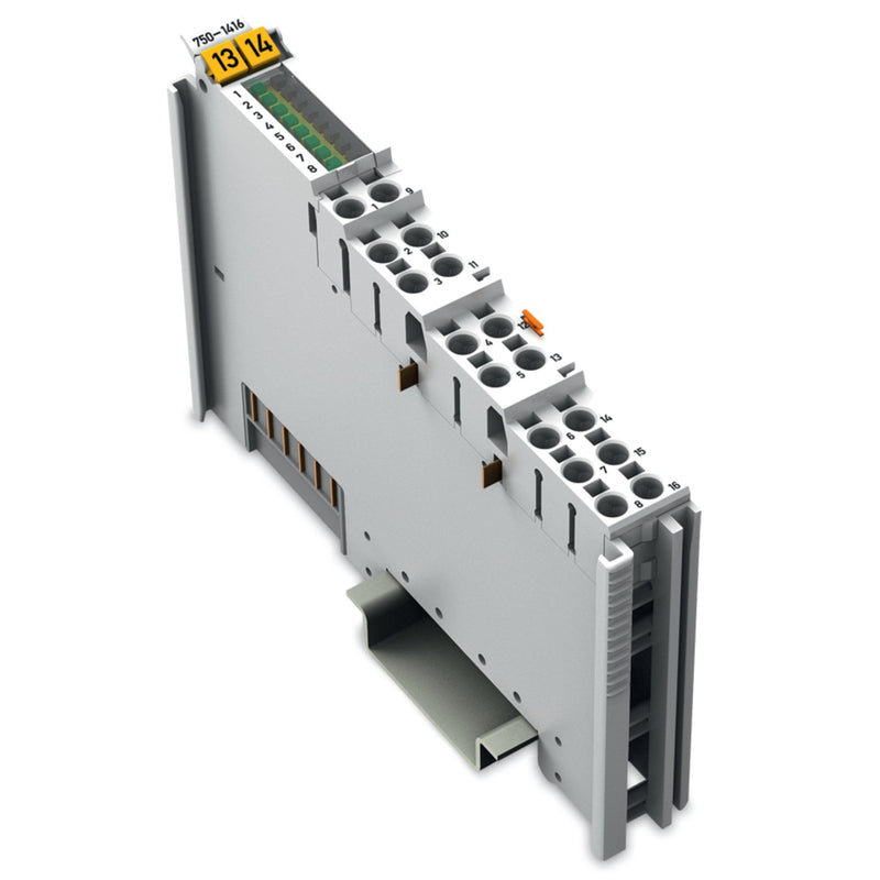WAGO - Feldbus, Dez. Peripherie - Digitales Ein-/Ausgangs-Modul Digital Eingangsklemme 750-1416 24VDC 0.2ms/2-wire