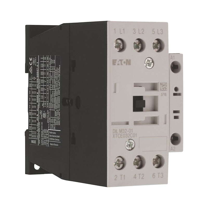 Eaton - Leistungsschütz zum Schalten von Wechselstrom Leistungsschütz DILM32-01(RDC24) 1Ö 15kW/400V,AC
