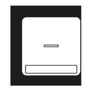 Jung - Abdeckung/Bedienelement für Installationsschalterprogramme Wippe Licht./Schriftf.aws CD 590 NAKO5 WW für Taster