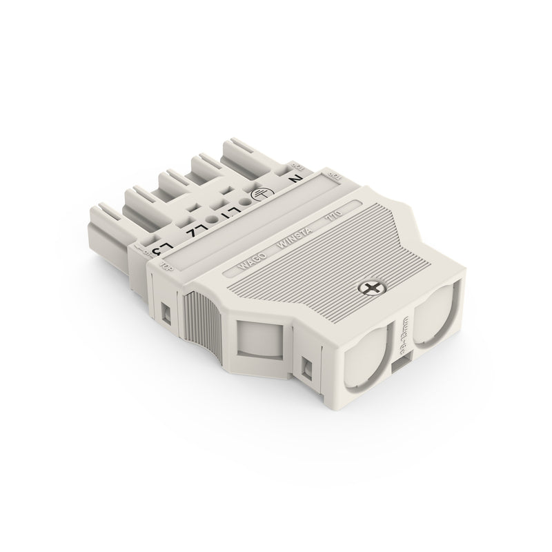 WAGO - Steckverbinder für steckbare Gebäudeinstallation Stecker 770-135 2x0,5-4mmq weiß − 25 Stück